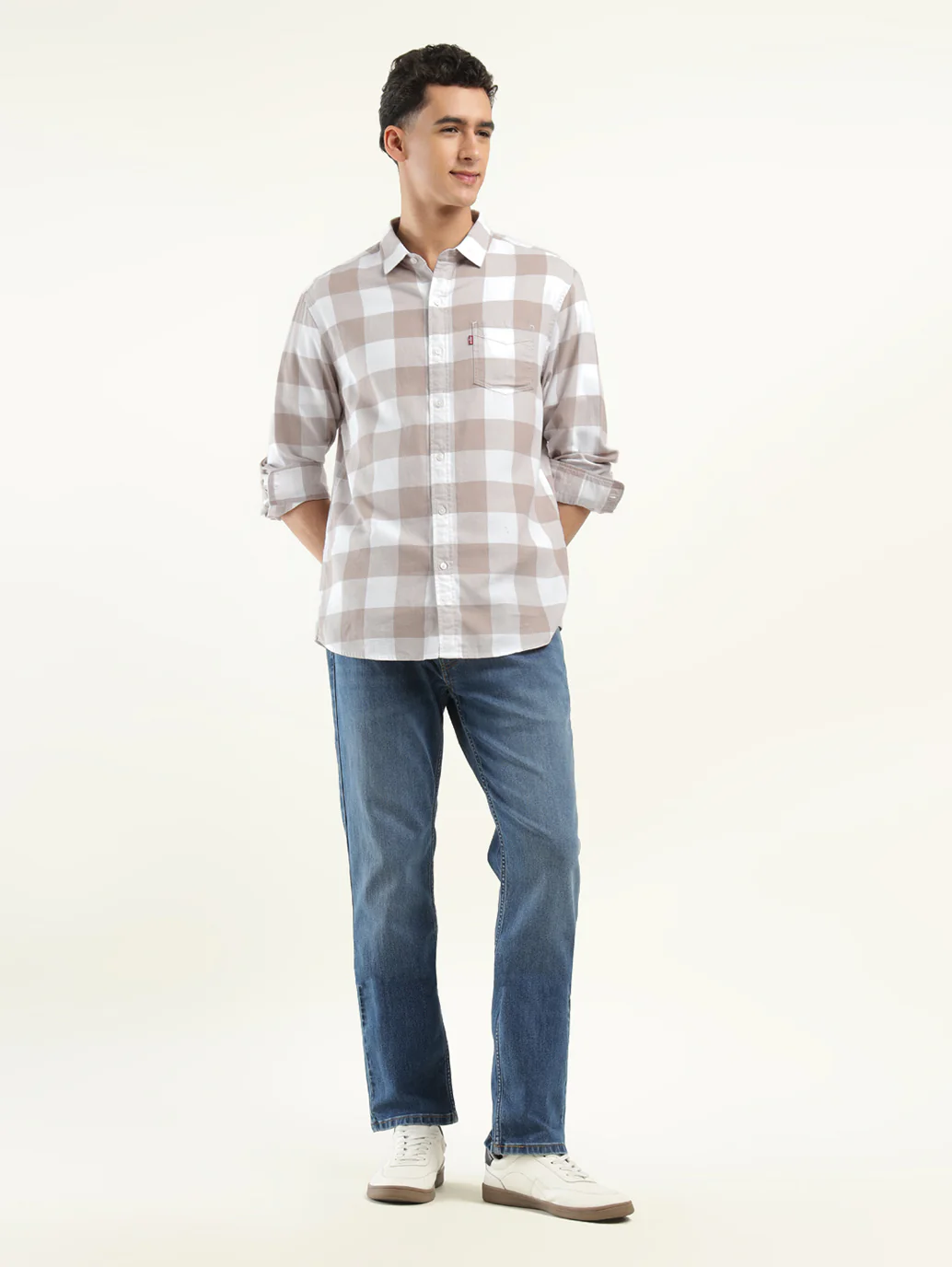 Men's Checkered Slim Fit Shirt - Image 6