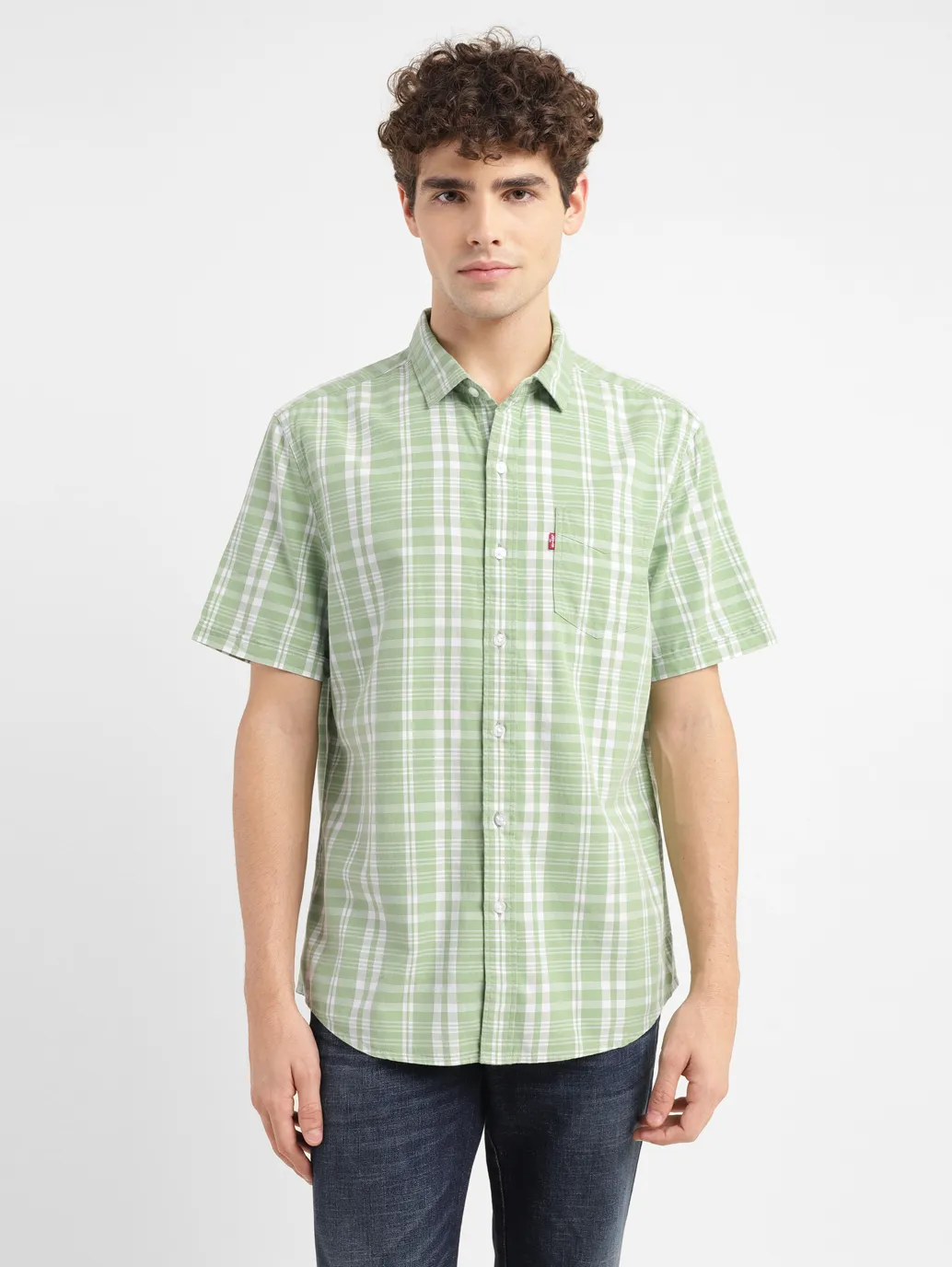 Men's Checkered Slim Fit Shirt - Image 2
