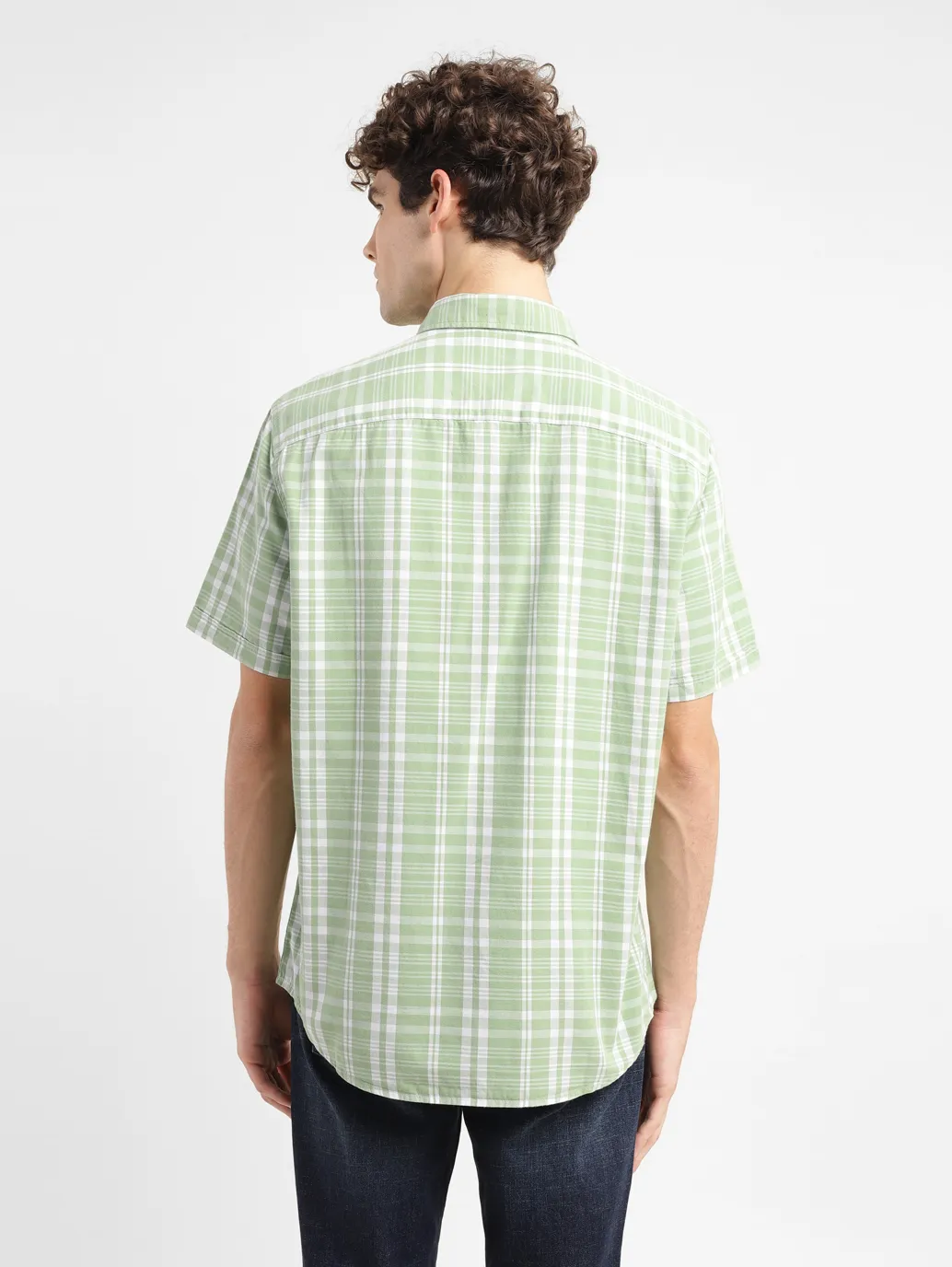 Men's Checkered Slim Fit Shirt - Image 3