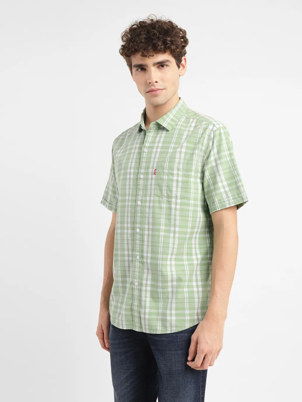 Men's Checkered Slim Fit Shirt - Image 4
