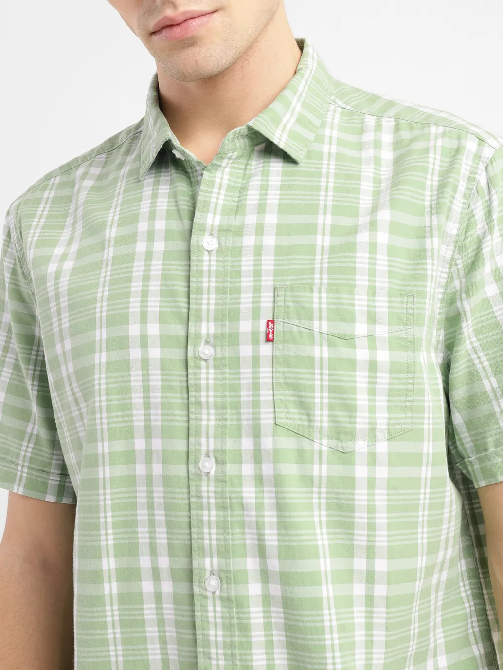 Men's Checkered Slim Fit Shirt - Image 5