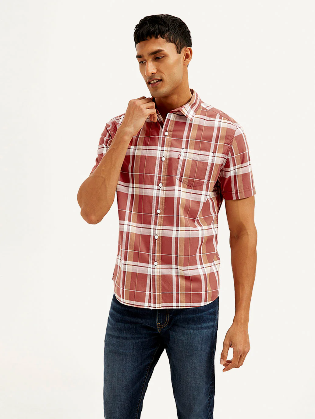 Men's Checkered Slim Fit Shirt