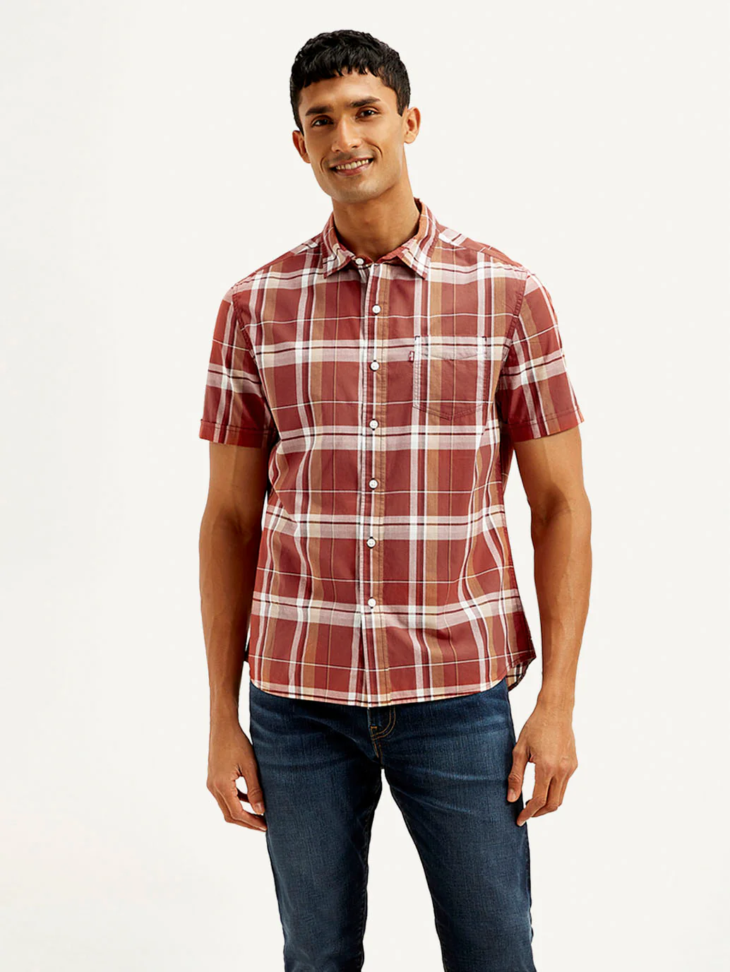 Men's Checkered Slim Fit Shirt - Image 2