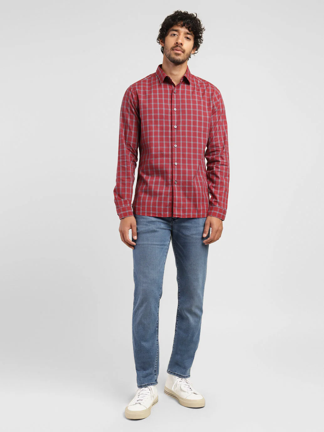 Men's Checkered Slim Fit Shirt - Image 5