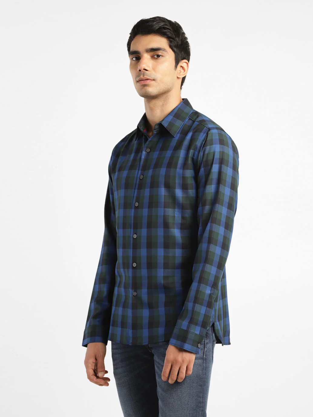 Men's Checkered Slim Fit Shirt - Image 4