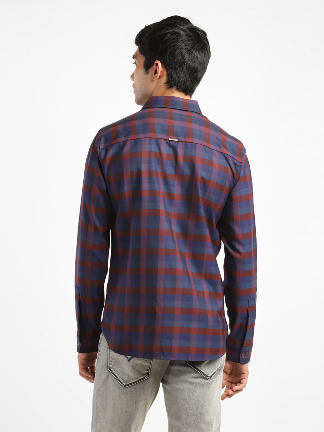 Men's Checkered Slim Fit Shirt - Image 3