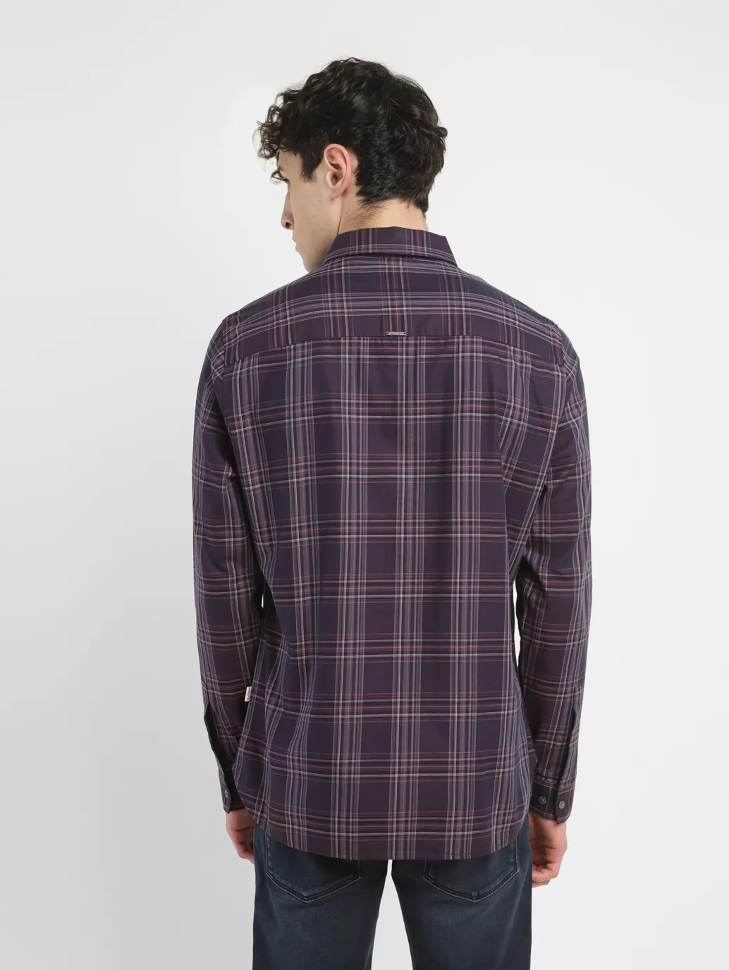 Men's Redloop Checkered Slim Fit Shirt - Image 3