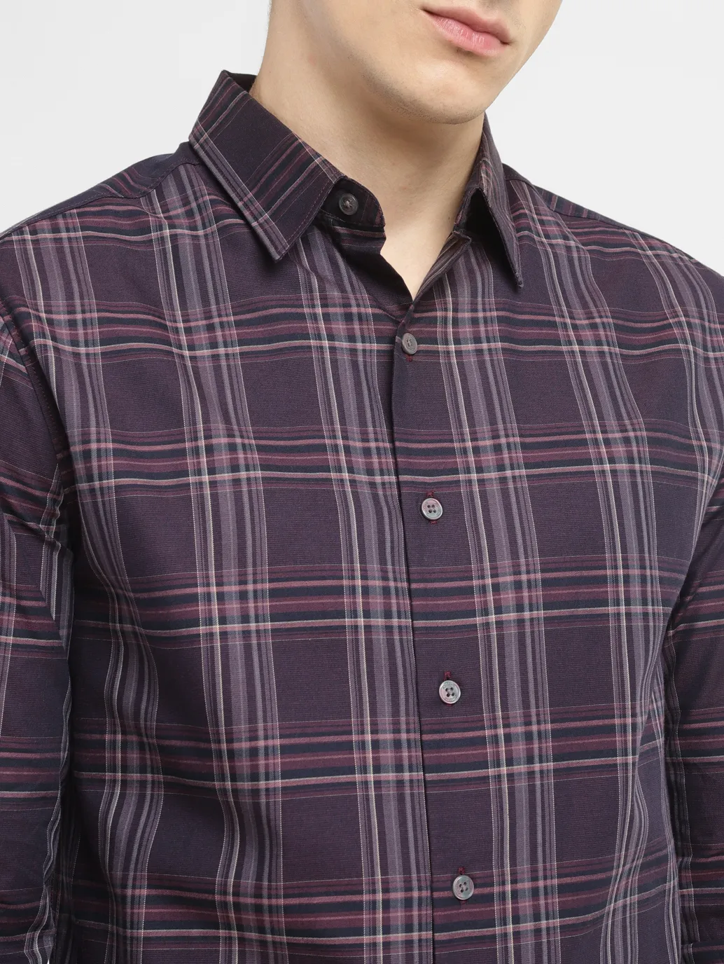 Men's Redloop Checkered Slim Fit Shirt - Image 5