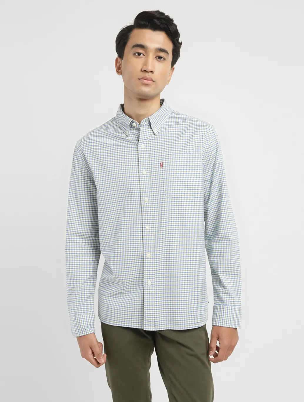 Men's Checkered Slim Fit Shirt - Image 2