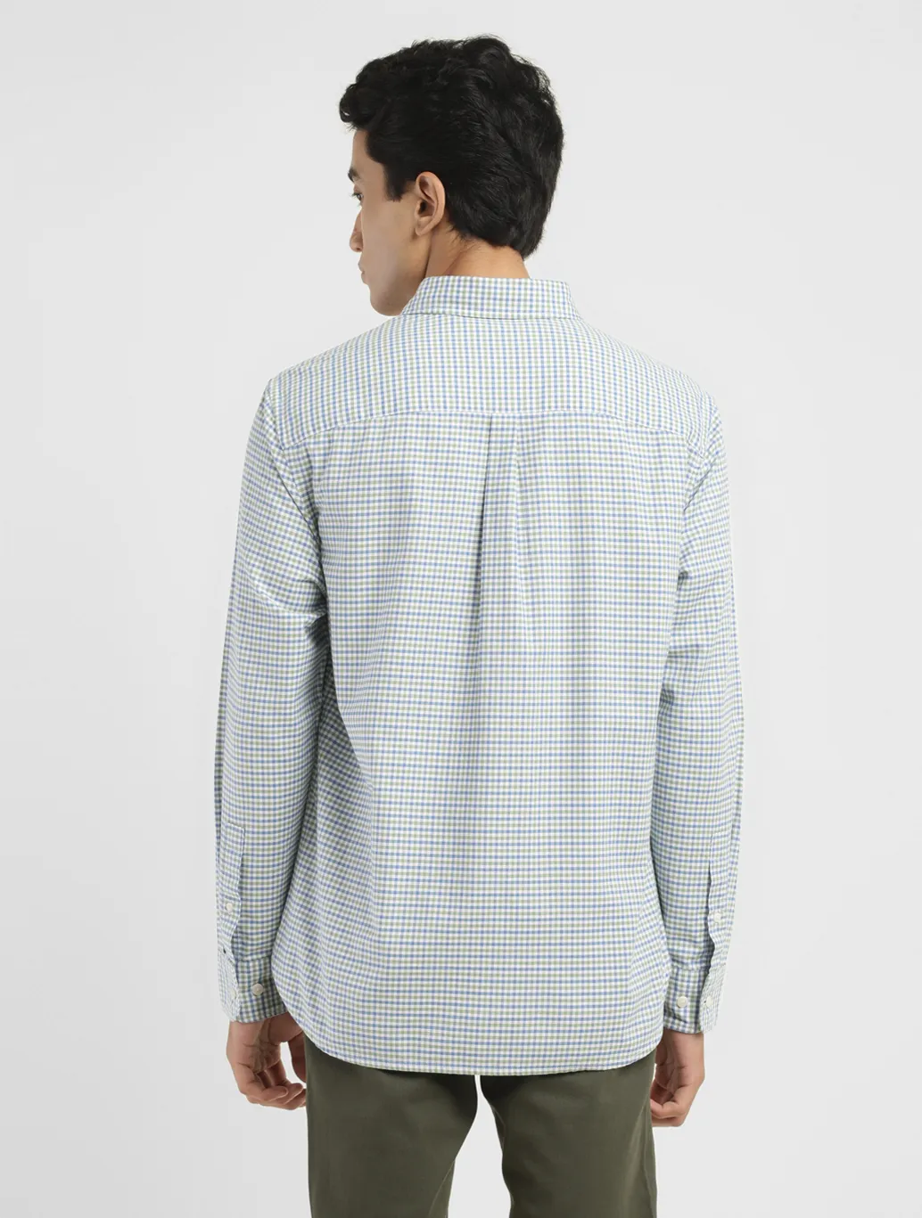 Men's Checkered Slim Fit Shirt - Image 3