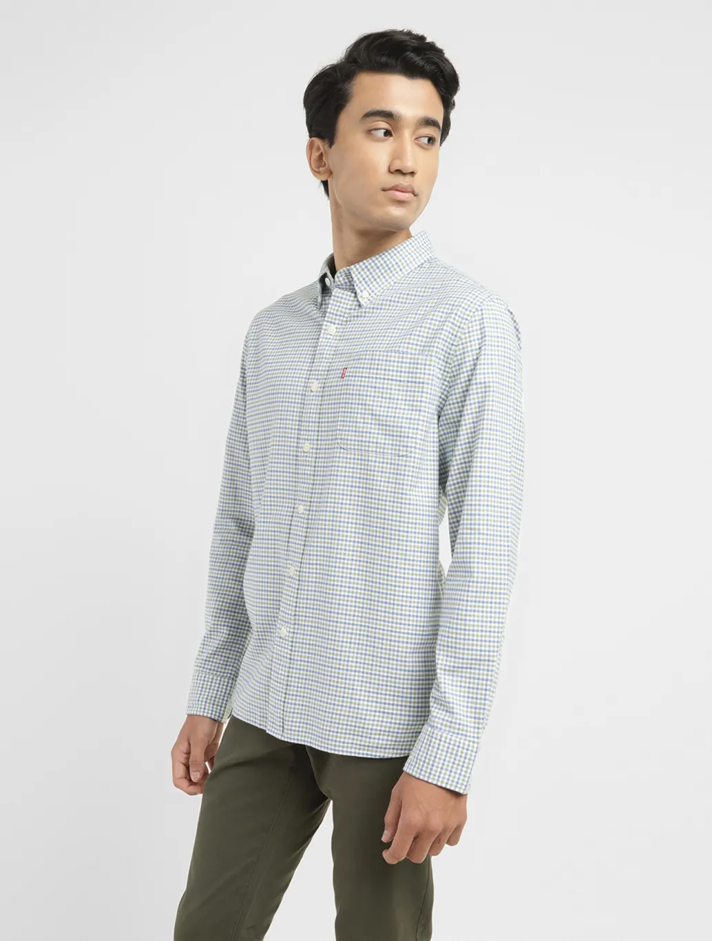Men's Checkered Slim Fit Shirt - Image 4
