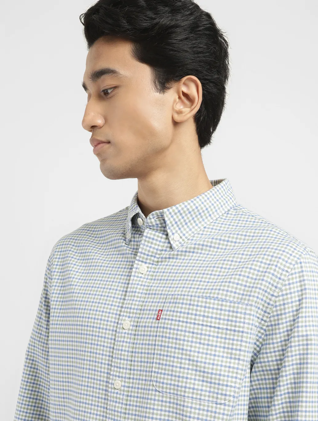 Men's Checkered Slim Fit Shirt - Image 5