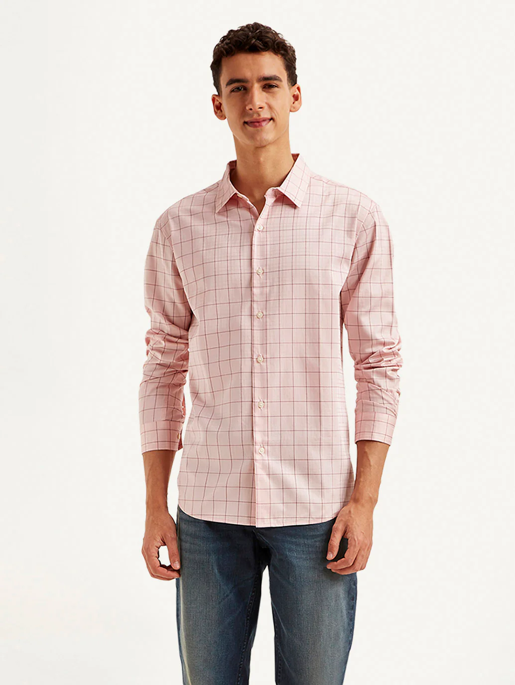 Men's Redloop Checkered Slim Fit Shirt - Image 2