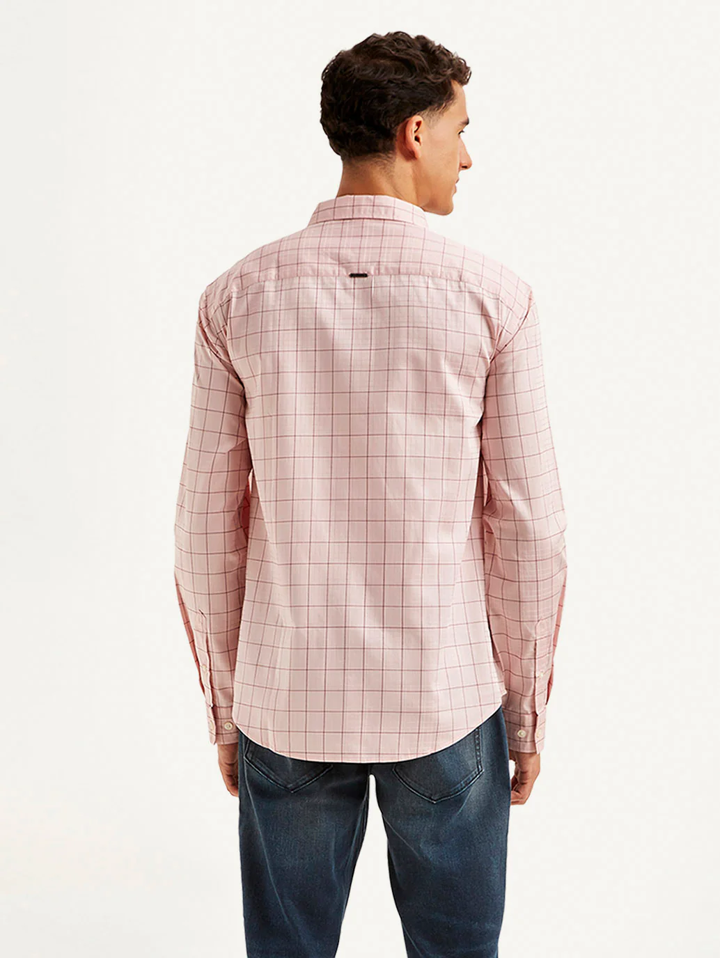 Men's Redloop Checkered Slim Fit Shirt - Image 3