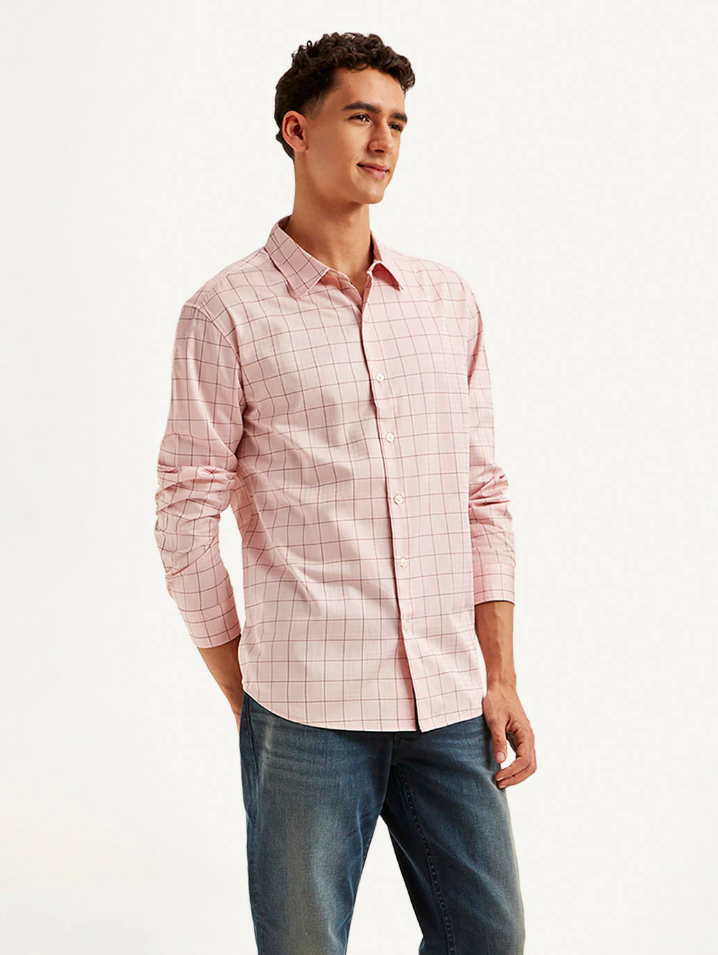 Men's Redloop Checkered Slim Fit Shirt - Image 5