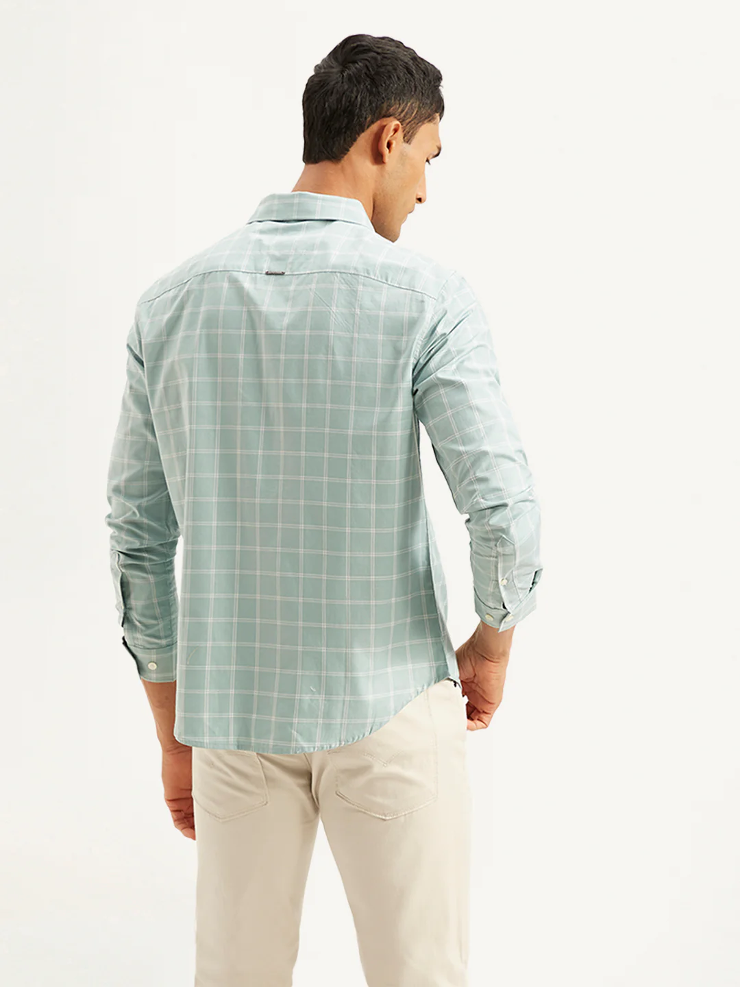 Men's Redloop Checkered Slim Fit Shirt - Image 2