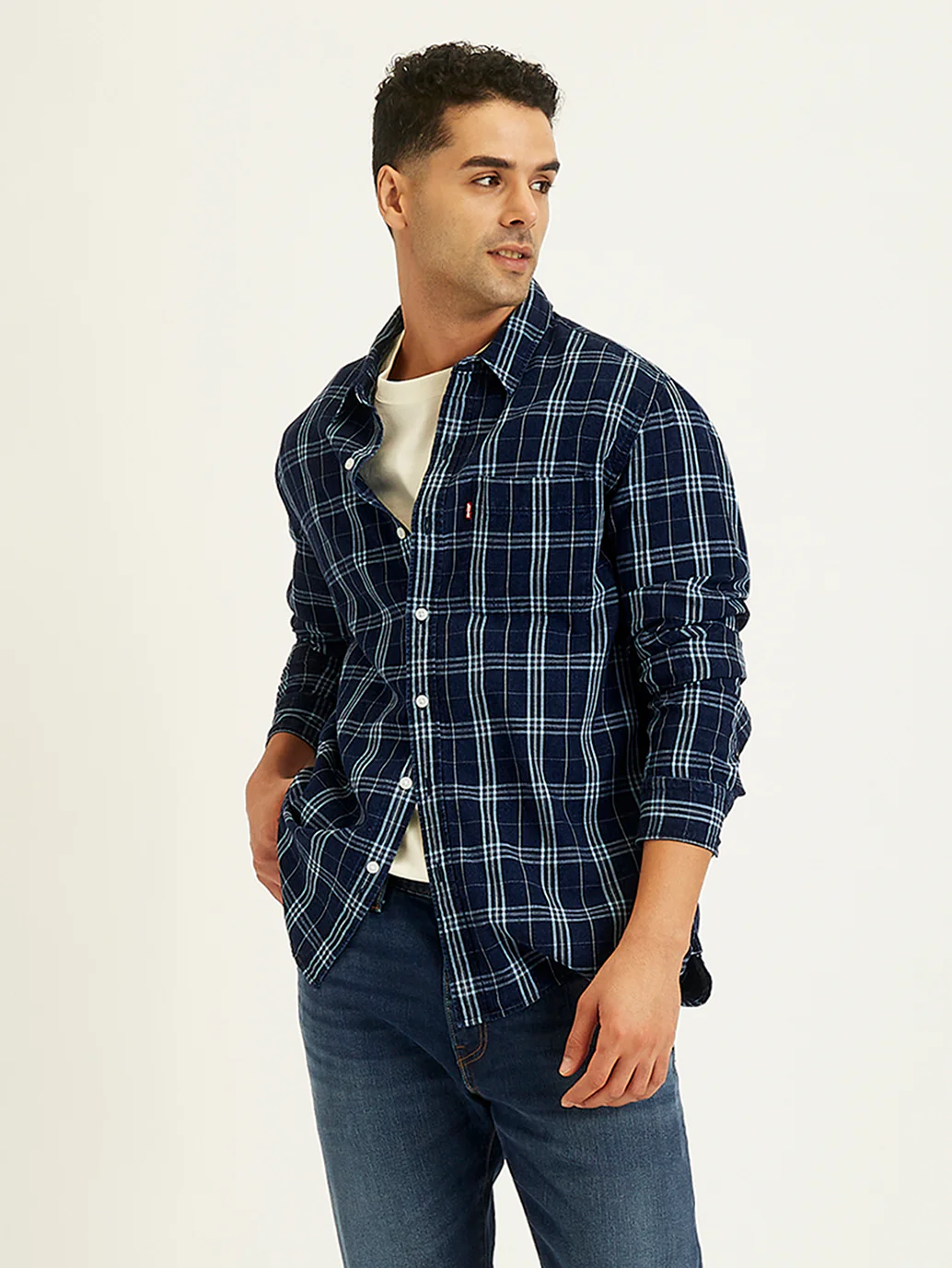Men's Checkered Slim Fit Shirt - Image 2