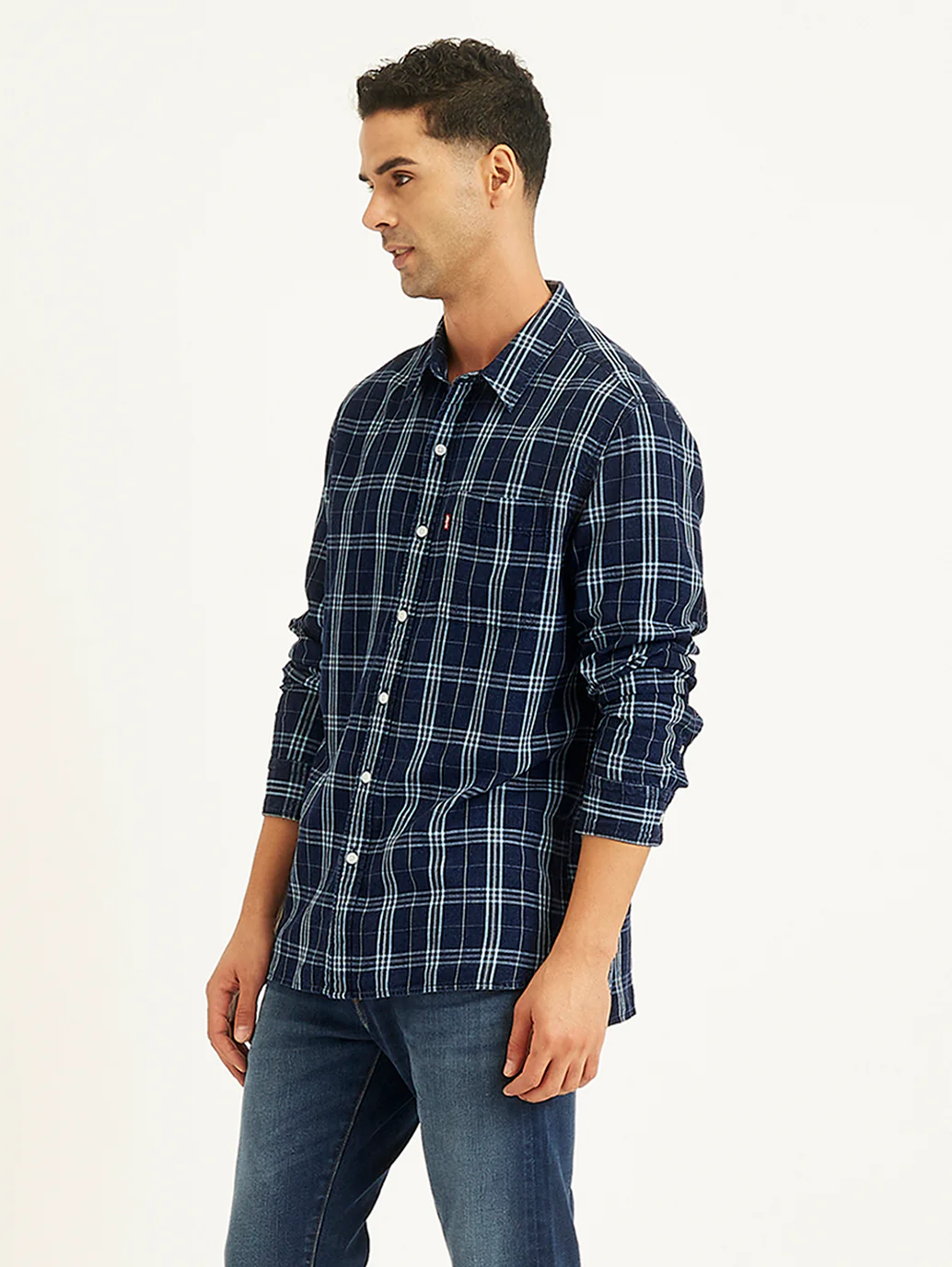Men's Checkered Slim Fit Shirt - Image 4