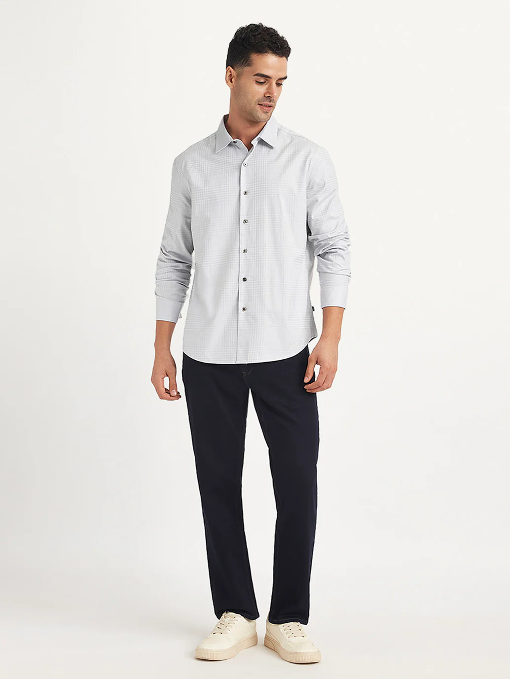Men's Redloop Checkered Spread Collar Shirt