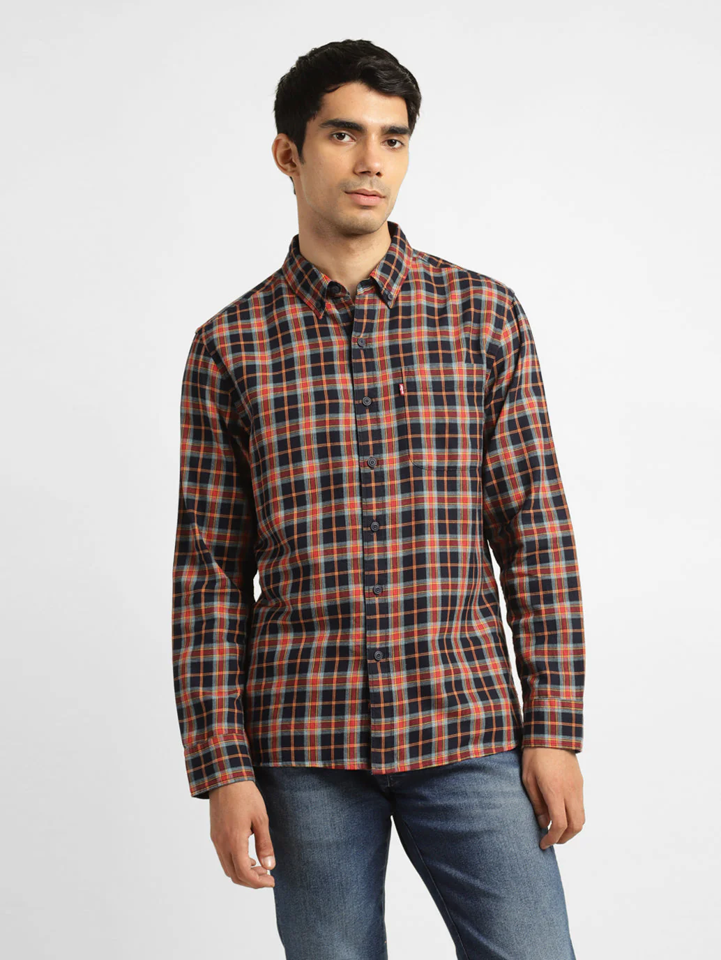 Men's Chekered Slim Fit Shirts - Image 2