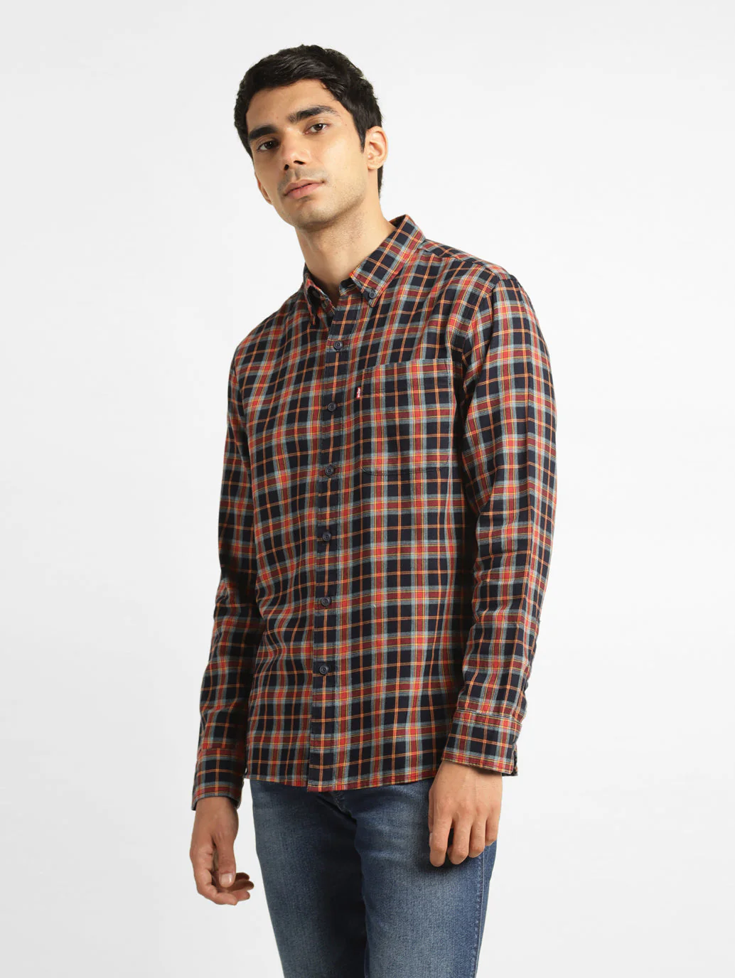 Men's Chekered Slim Fit Shirts - Image 4