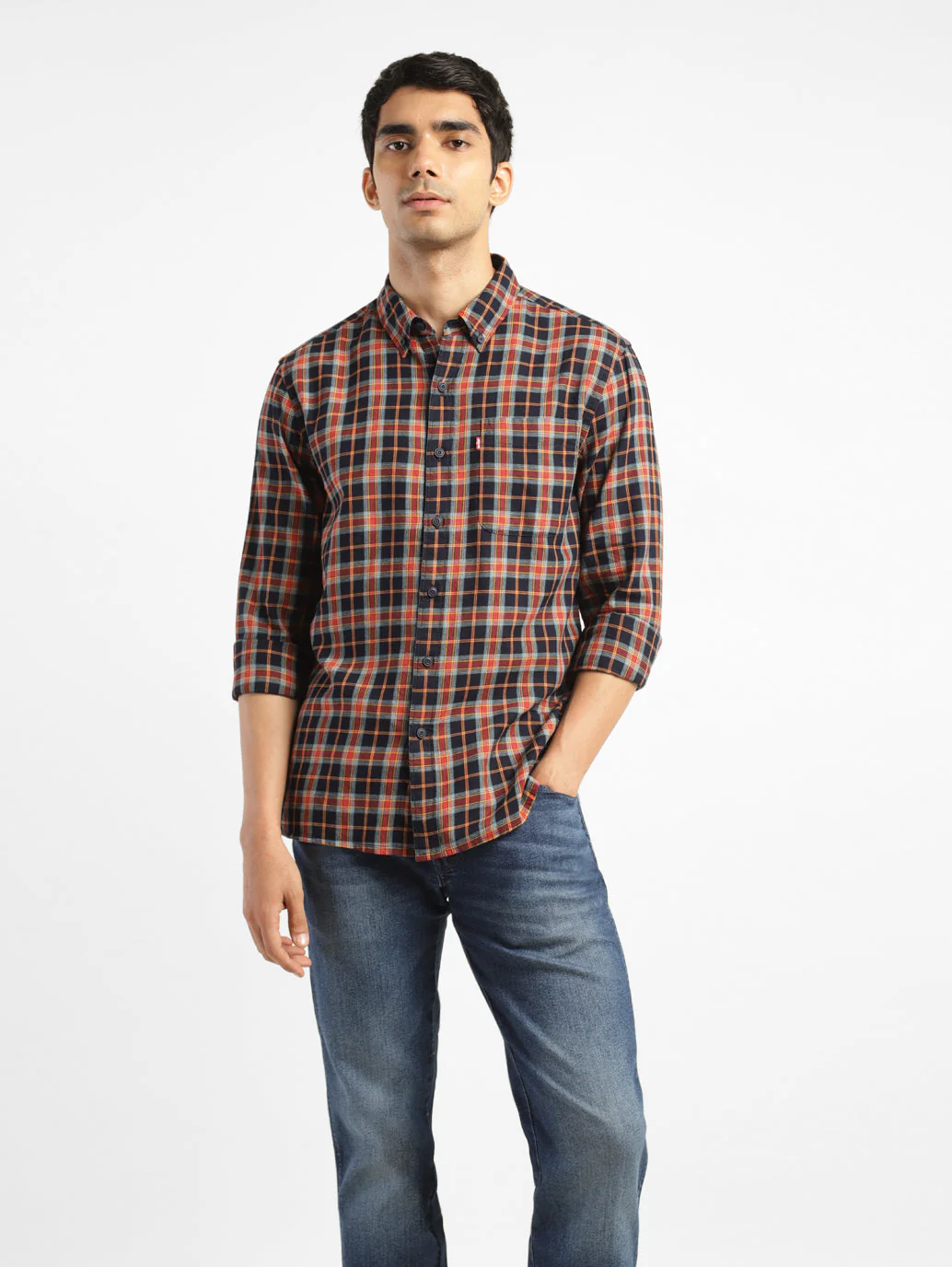 Men's Chekered Slim Fit Shirts - Image 6