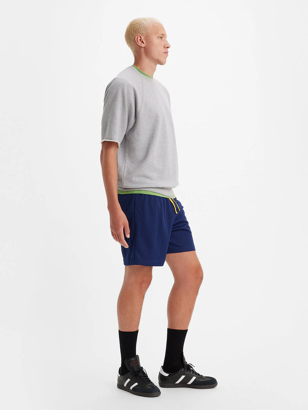 Men's Blue Regular Fit Shorts - Image 3