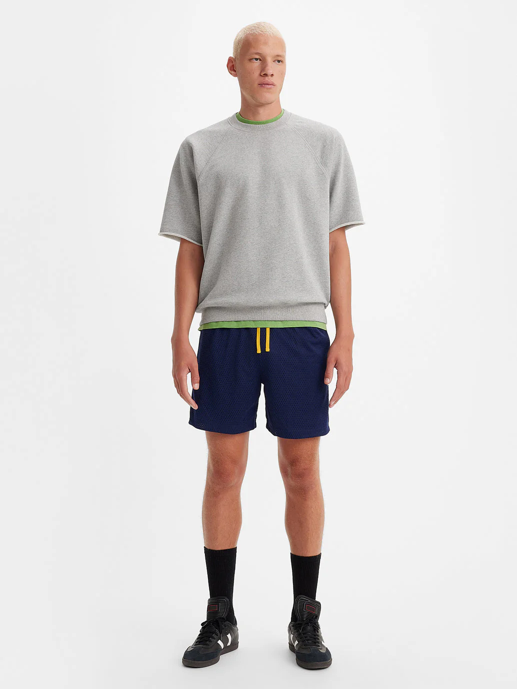 Men's Blue Regular Fit Shorts - Image 4