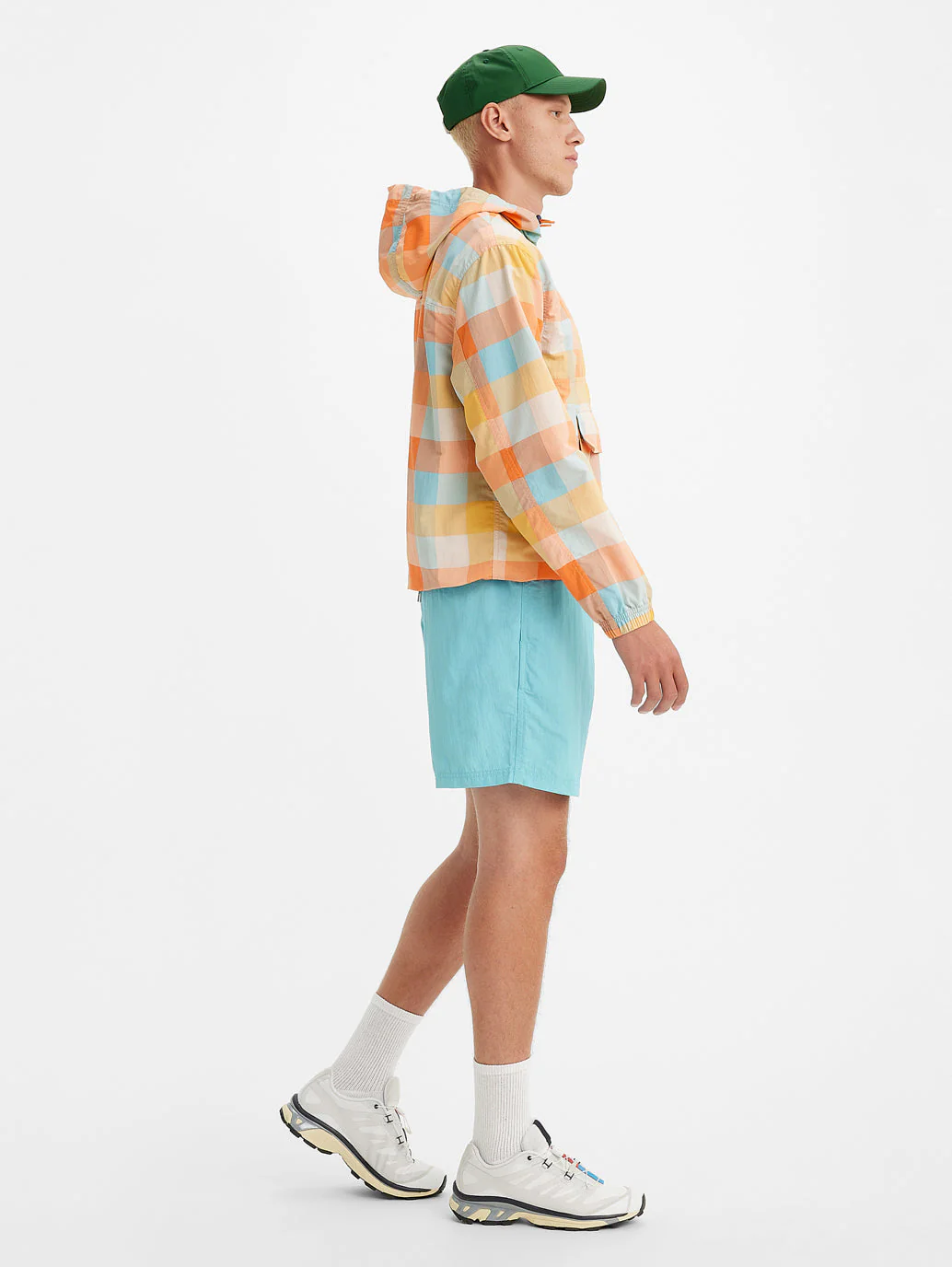 Men's Blue Regular Fit Shorts - Image 3