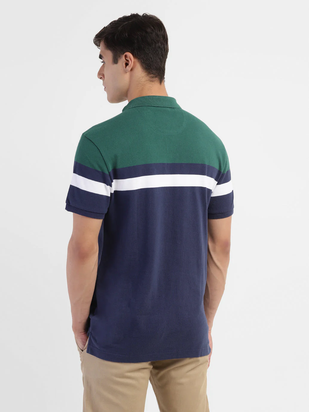 Men's Colorblock Polo T-shirt - Image 3