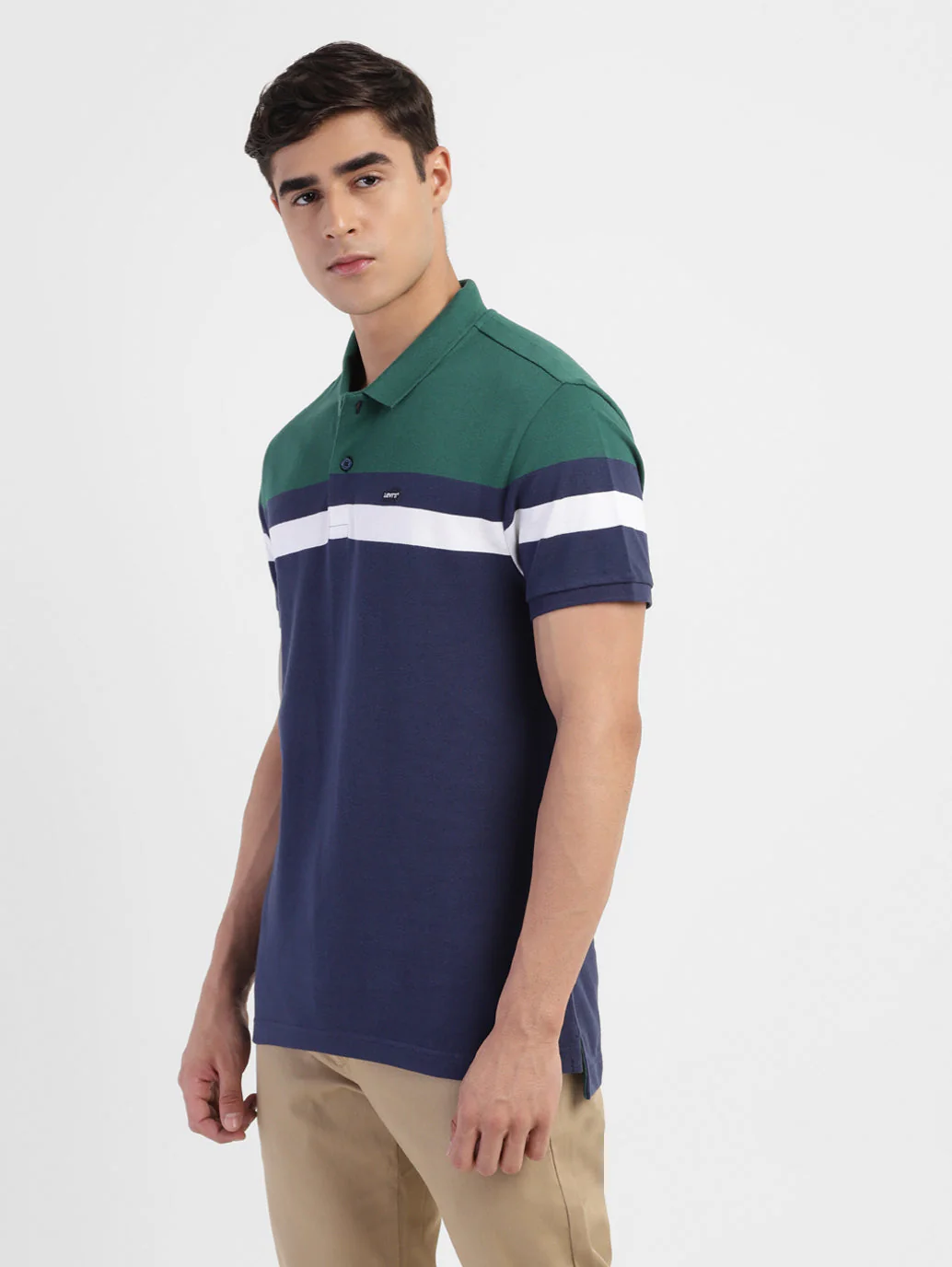 Men's Colorblock Polo T-shirt - Image 4