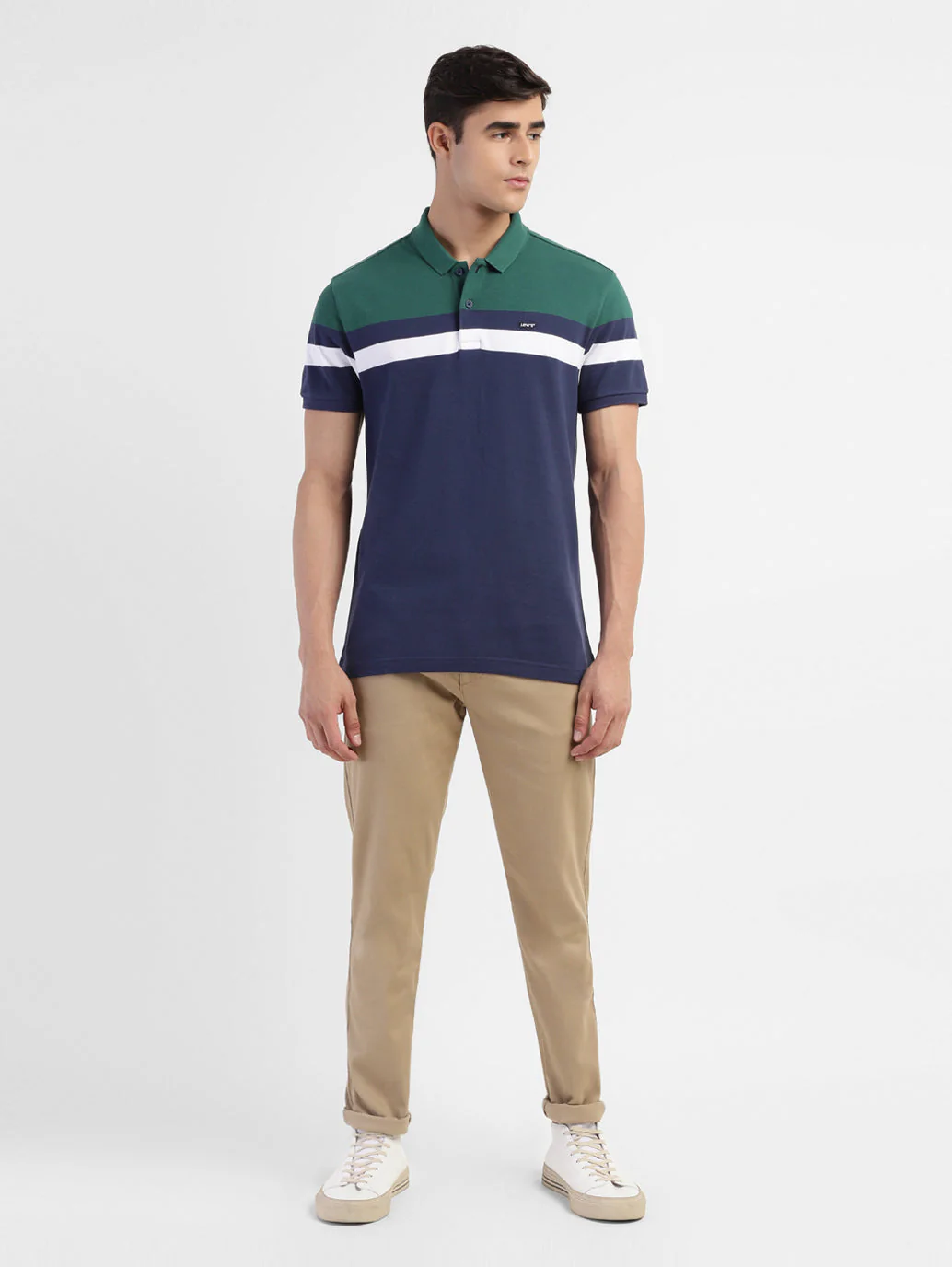 Men's Colorblock Polo T-shirt - Image 5