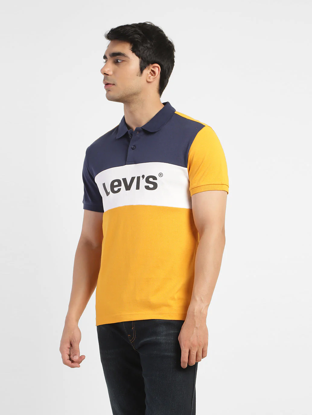 Men's Color Block Polo T-Shirt - Image 4