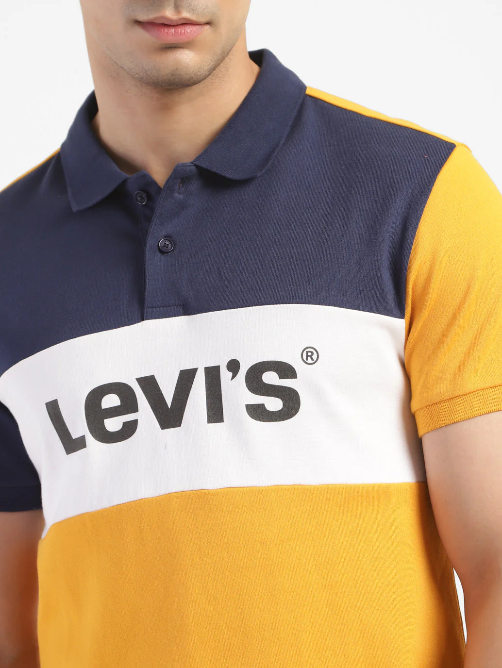 Men's Color Block Polo T-Shirt - Image 6