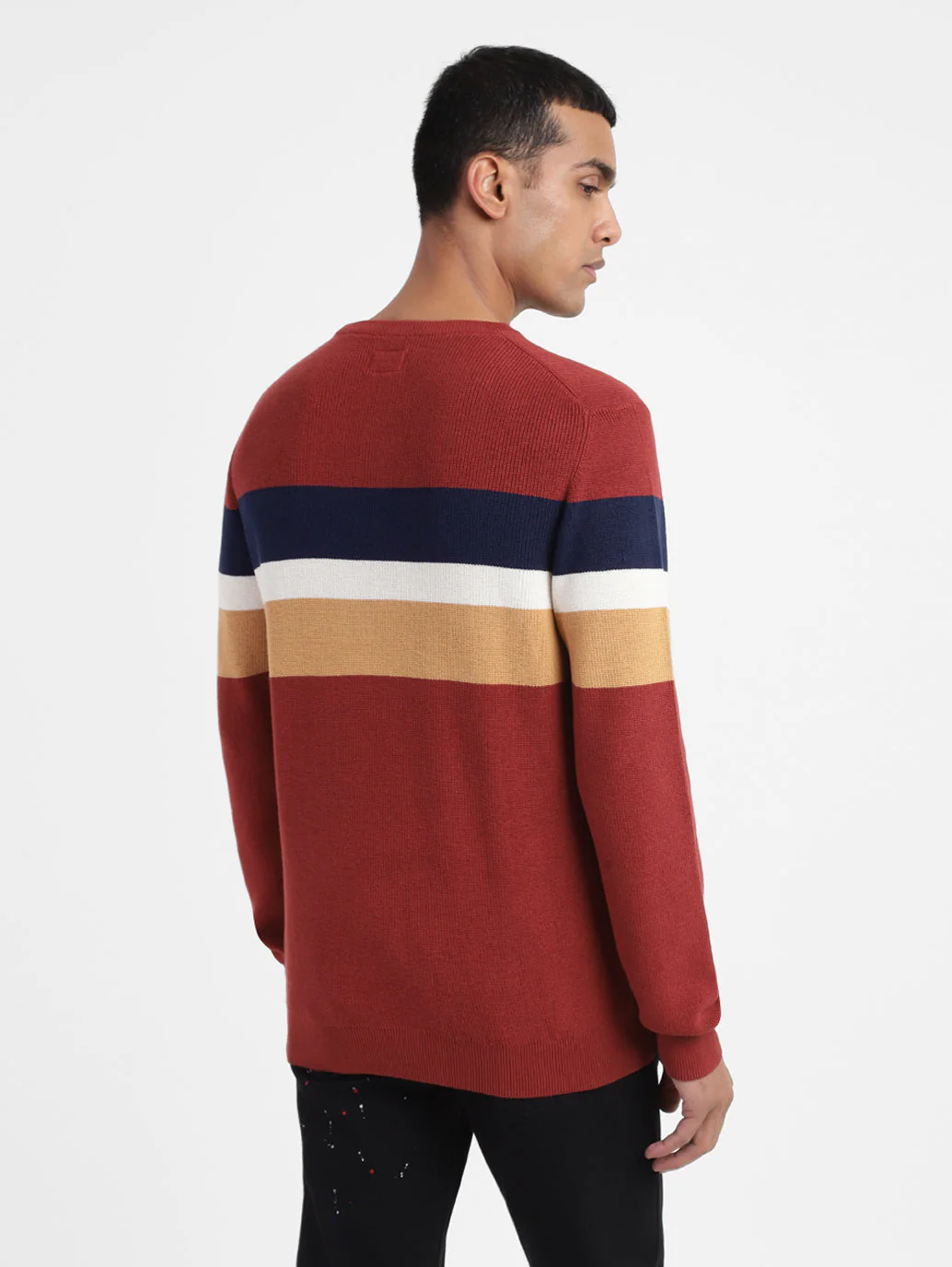 Men's Colorblock Crew Neck Sweater - Image 3