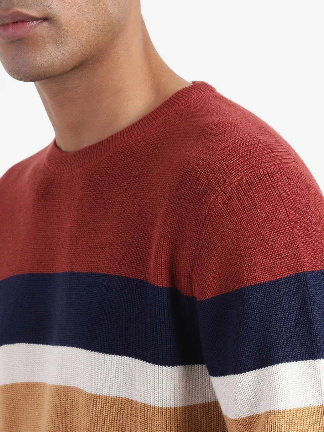 Men's Colorblock Crew Neck Sweater - Image 5