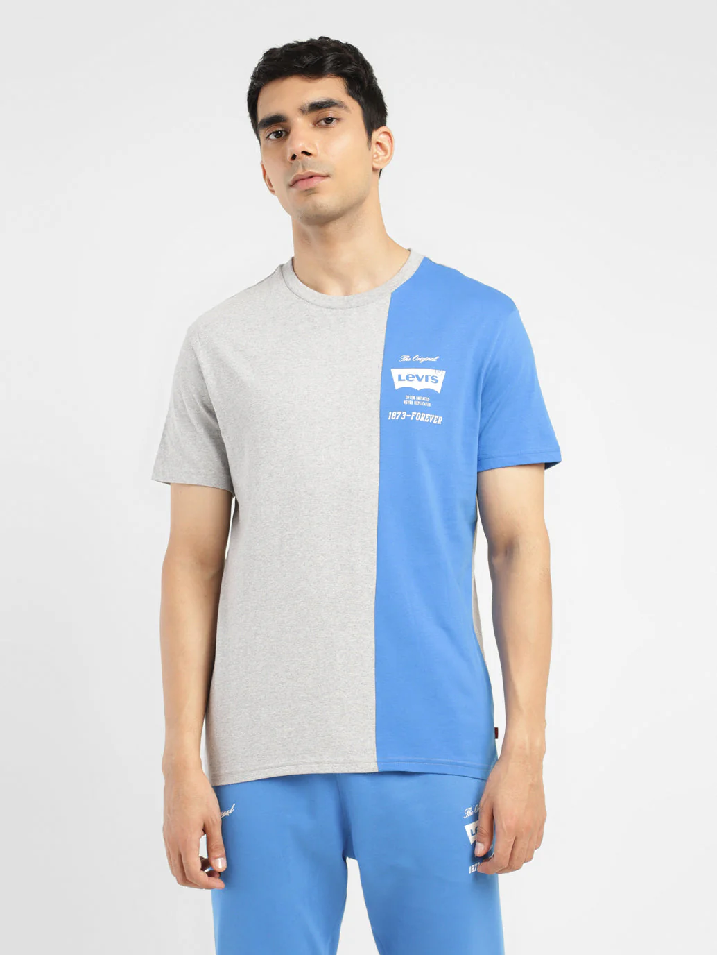 Men's Colorblock Crew Neck T-shirt - Image 2