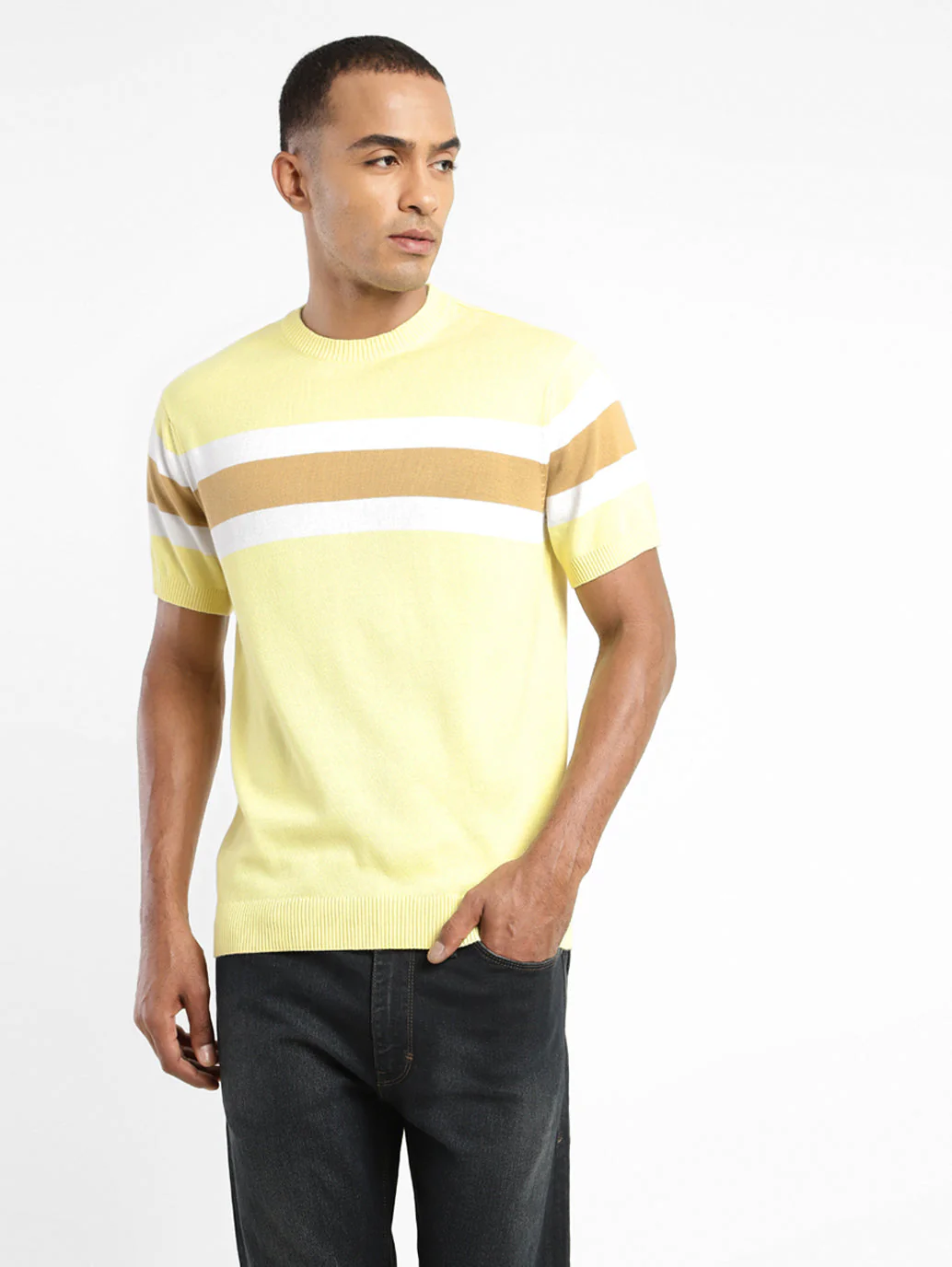 Men's Colorblock Crew Neck T-shirt - Image 2