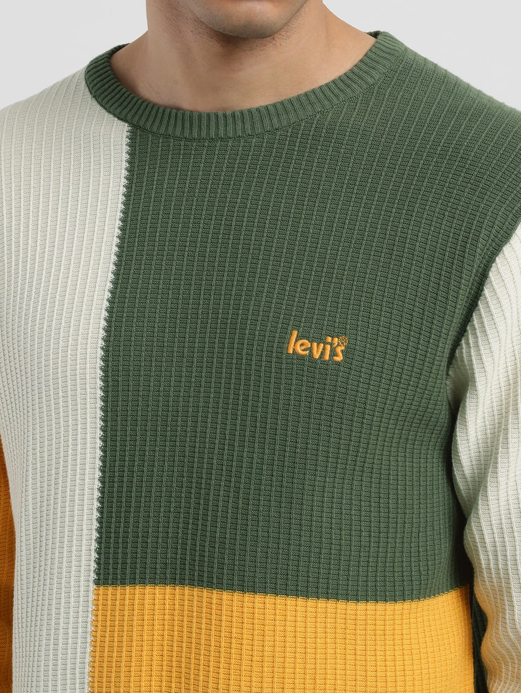 Men's Colorblock Crew Neck Sweater - Image 5