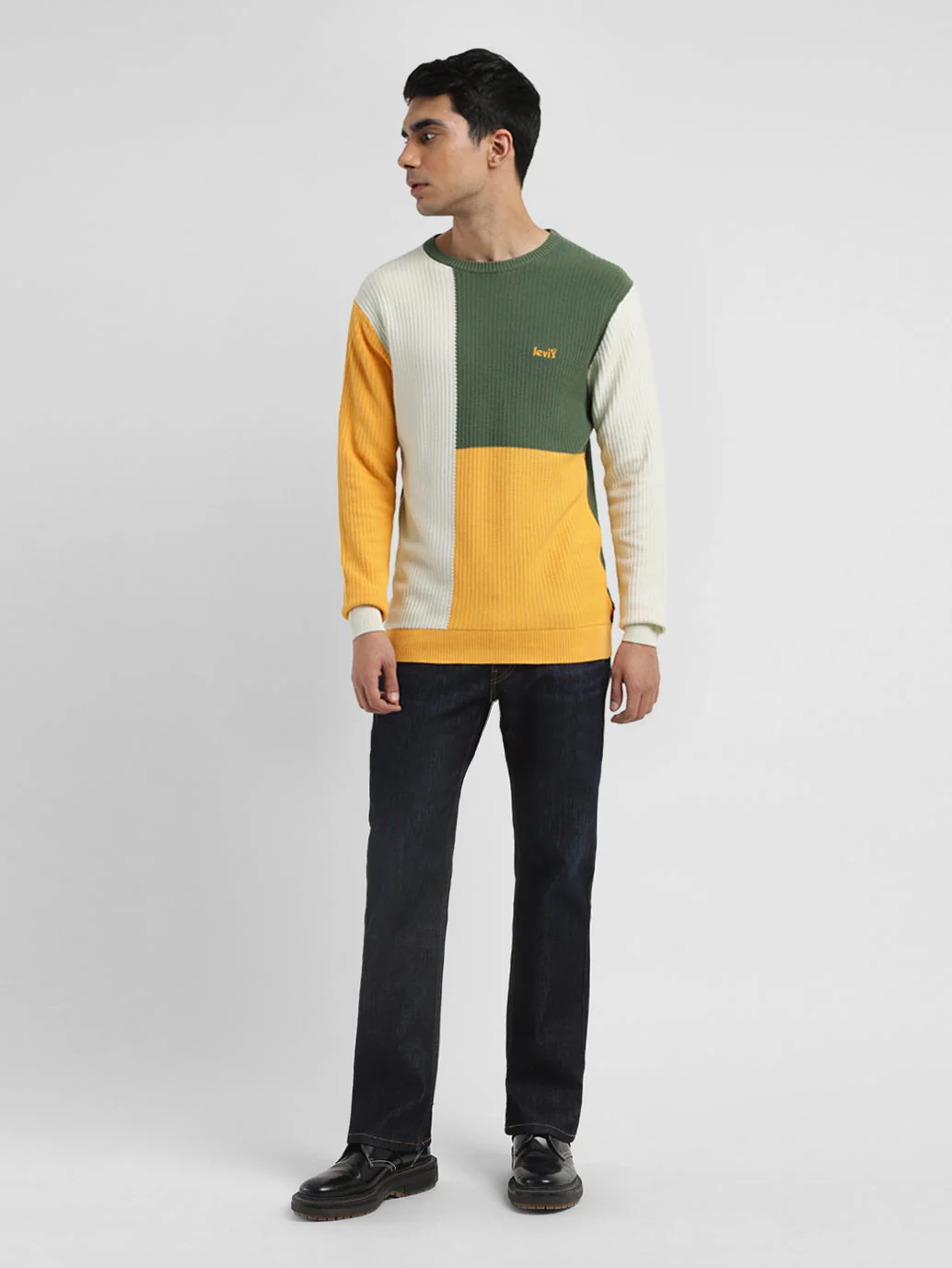 Men's Colorblock Crew Neck Sweater - Image 6