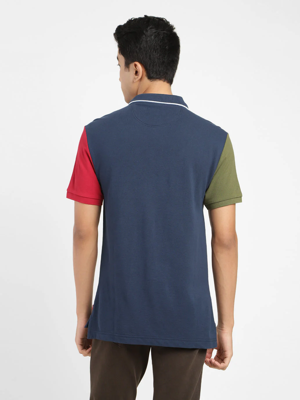 Men's Colorblock Polo T-shirt - Image 3