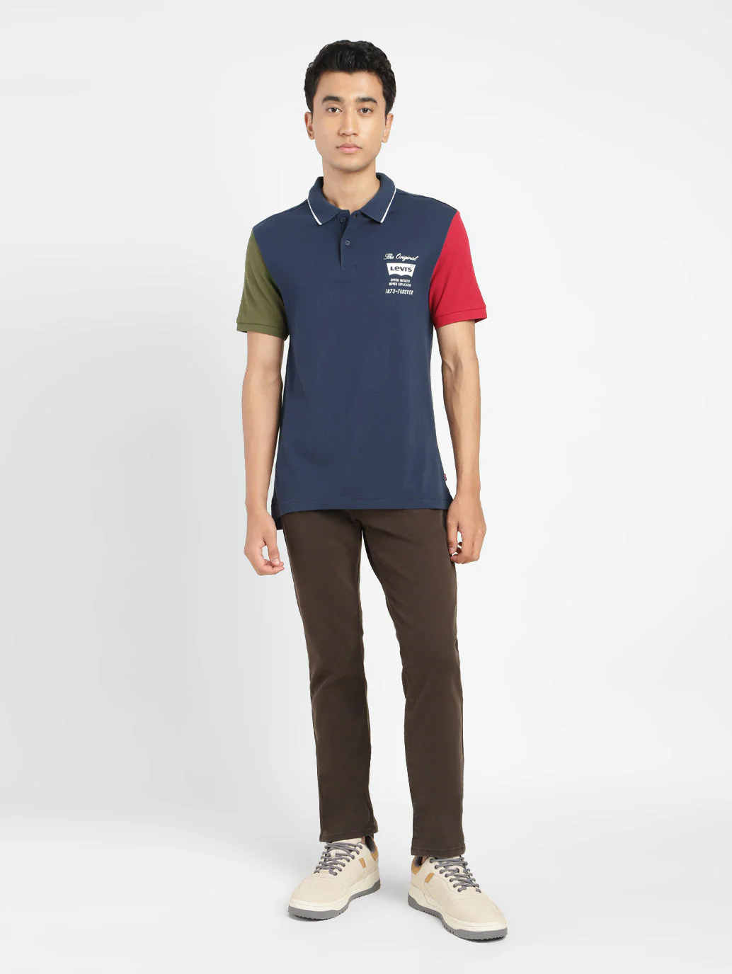 Men's Colorblock Polo T-shirt - Image 6