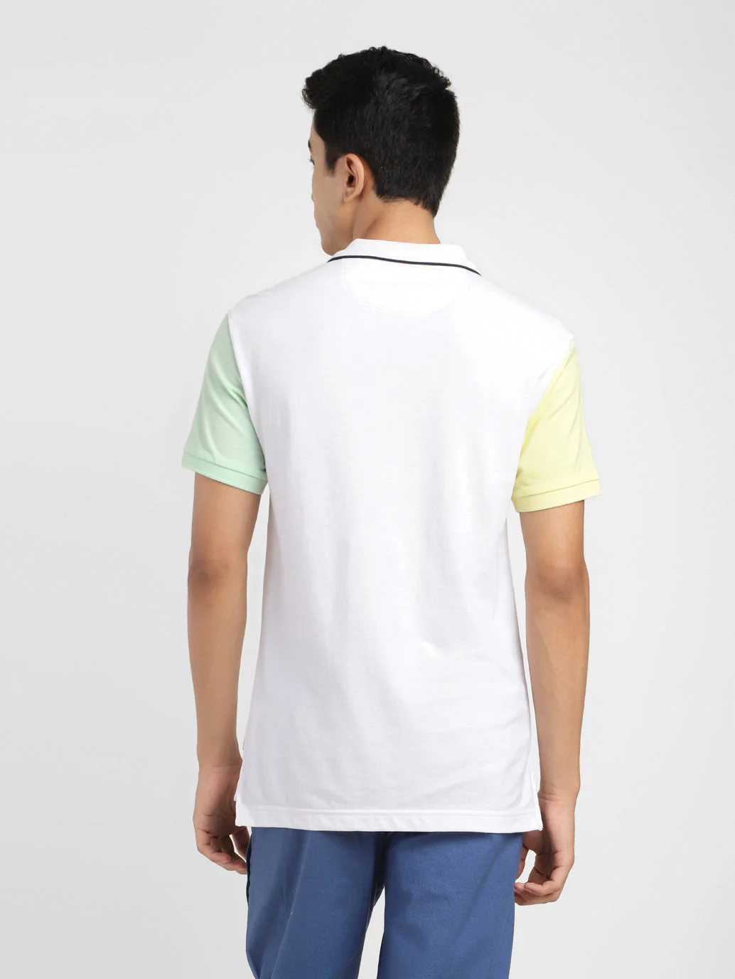 Men's Colorblock Polo T-shirt - Image 3
