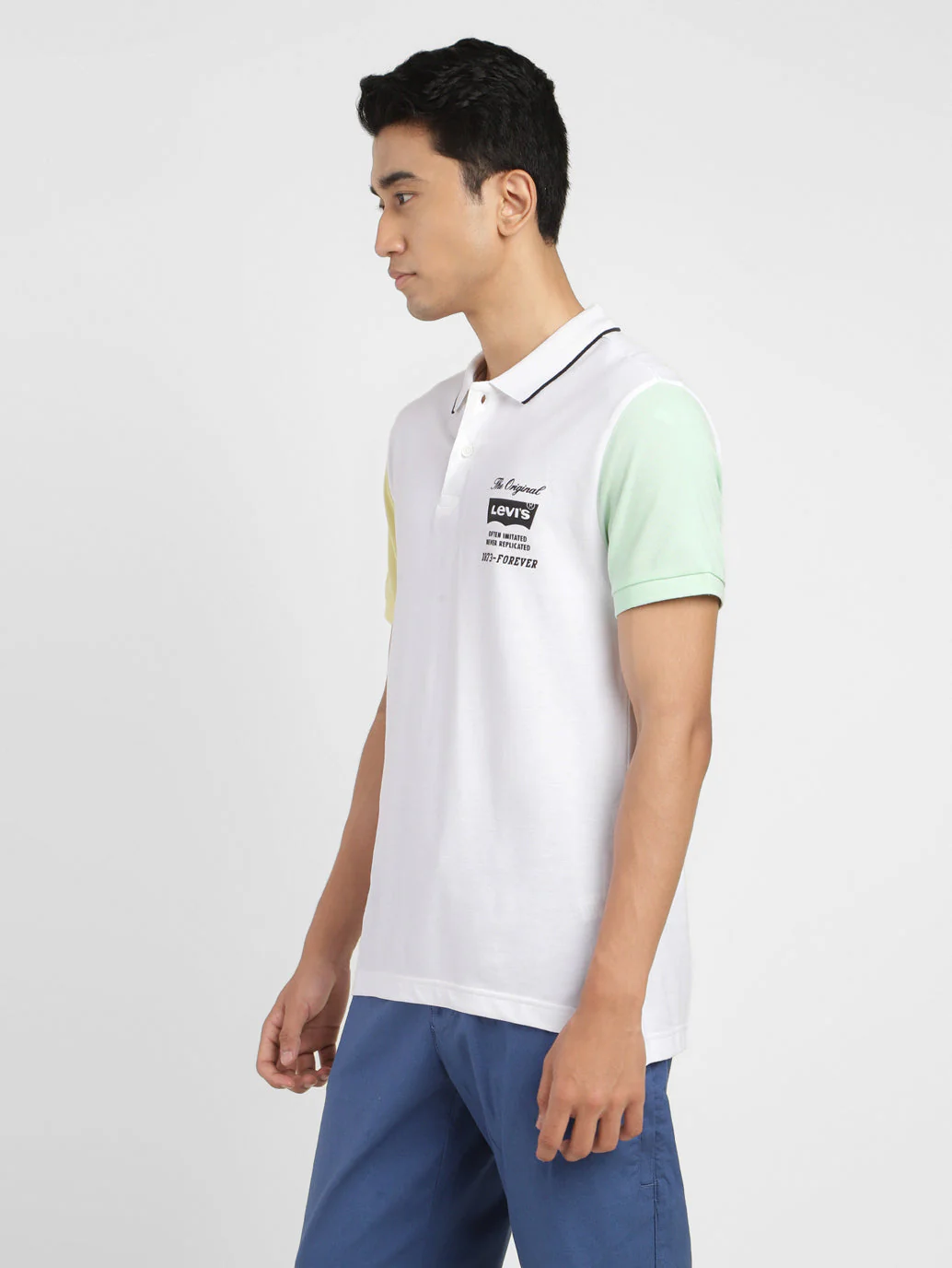 Men's Colorblock Polo T-shirt - Image 4