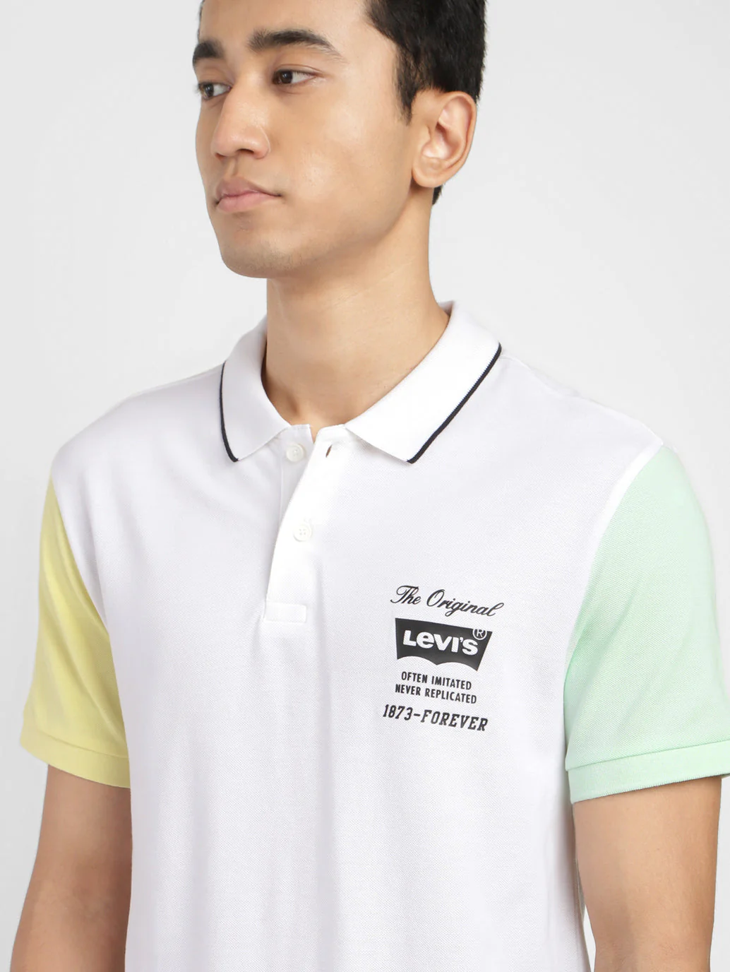 Men's Colorblock Polo T-shirt - Image 5