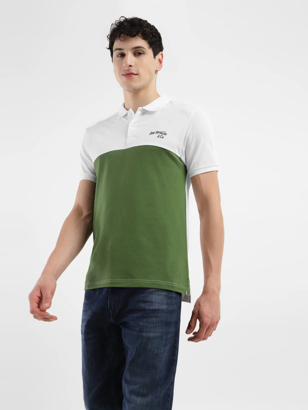 Men's Colorblock Polo T-shirt - Image 2