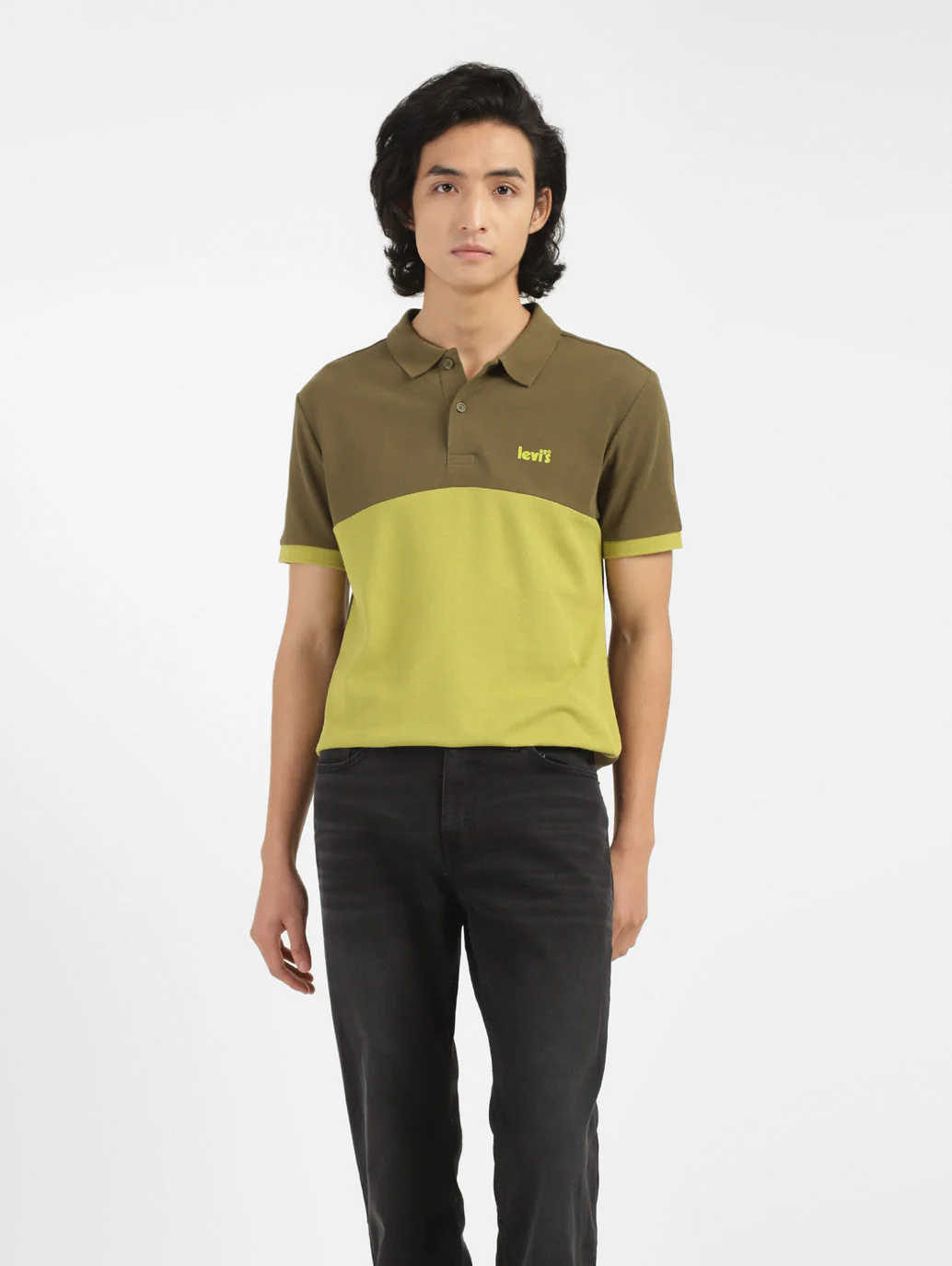 Men's Colorblock Polo T-shirt