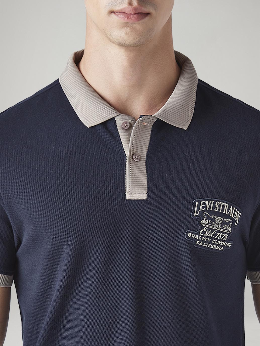 Men's Colorblock Slim Fit Pique Polo T-Shirt - Image 3