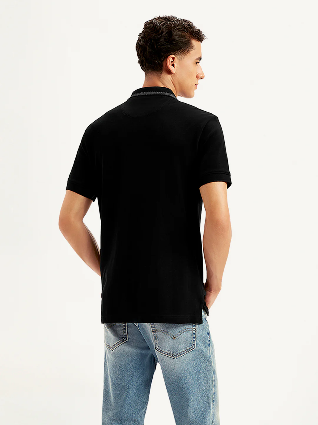 Men's Colorblock Slim Fit Polo T-Shirt - Image 3