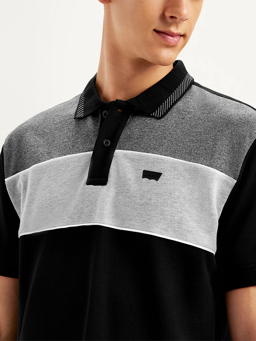 Men's Colorblock Slim Fit Polo T-Shirt - Image 5
